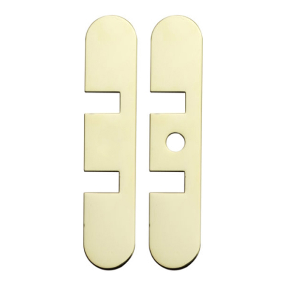 28971  Polished Brass  Faceplates Only For Numatic Double Chain Concealed Door Closer
