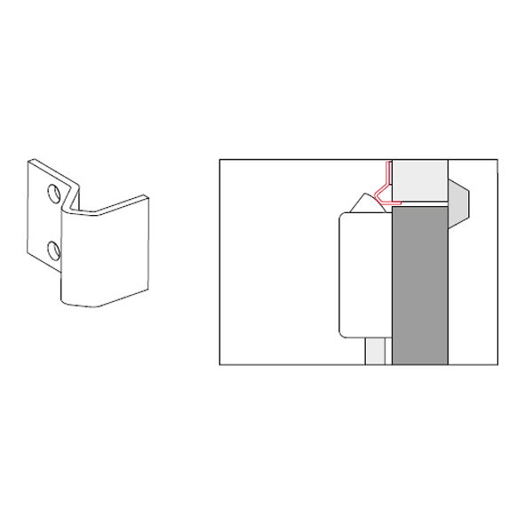 Format Panic Bolt Flush Frame Vertical Pullman Latch Keeper