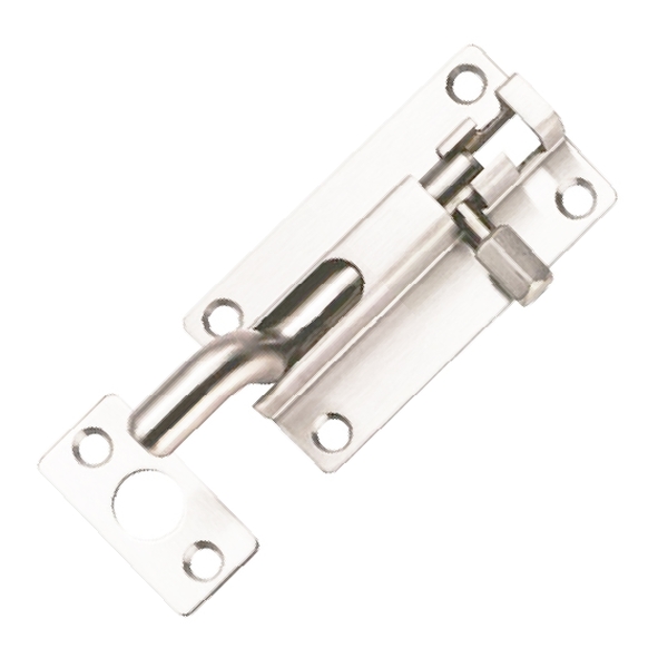 BBT1080CR/BSS • 080 x 39mm • Polished Stainless • Grade 304 Fire Rated Cranked Barrel Bolt