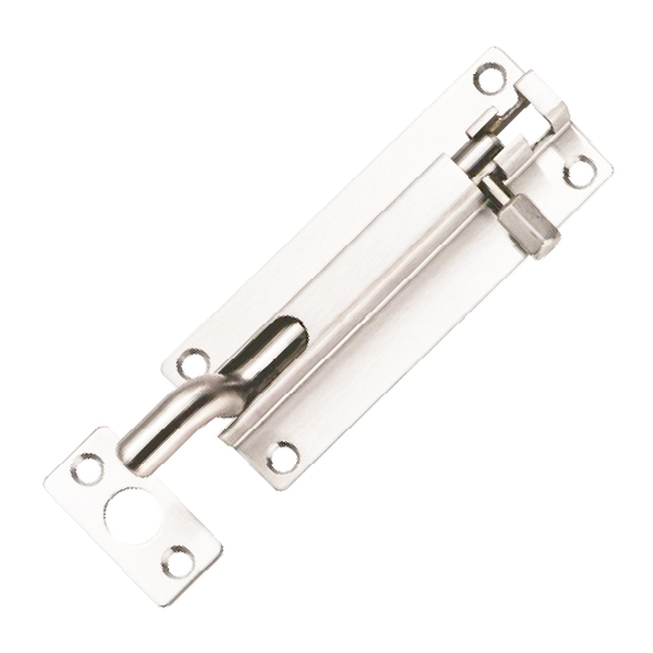 BBT1100CR/BSS • 100 x 39mm • Polished Stainless • Grade 304 Fire Rated Cranked Barrel Bolt