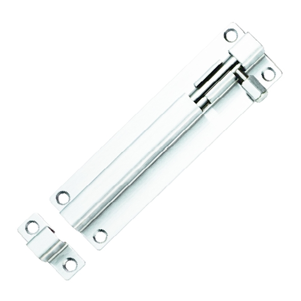 BBT1150BSS • 150 x 39mm • Polished Stainless • Grade 304 Fire Rated Straight Barrel Bolt