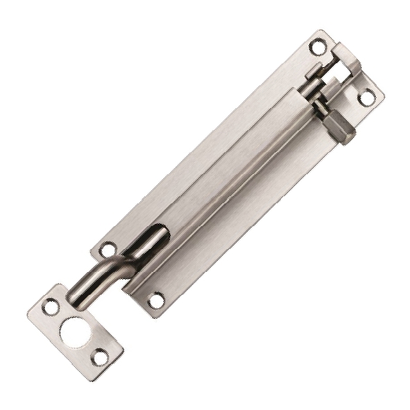 BBT1150CR/SSS • 150 x 39mm • Satin Stainless • Grade 304 Fire Rated Cranked Barrel Bolt