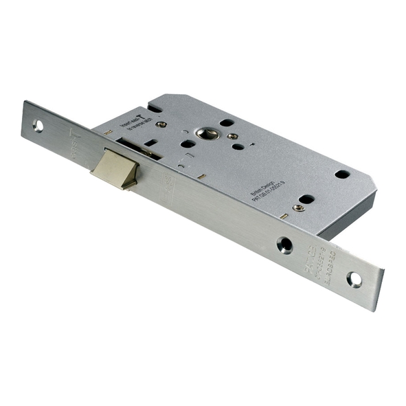 DLE0055LSSS • 085mm [055mm] • Satin Stainless • Square • Contract Euro Standard Latch