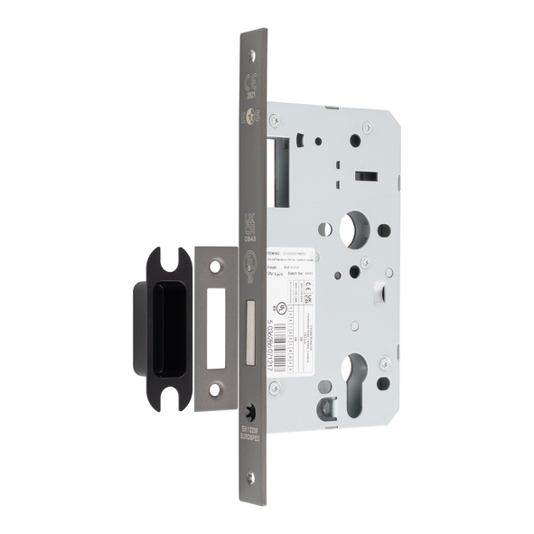 DLX0060EPMBRZ  090mm [060mm]  Matt Bronze  Square  Contract Euro Standard Deadlock Case