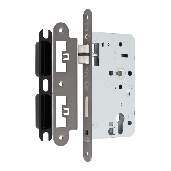 DLX7260EPMBRZ/R  090mm [060mm]  Matt Bronze  Radiused  Contract Euro Standard Sashlock Case