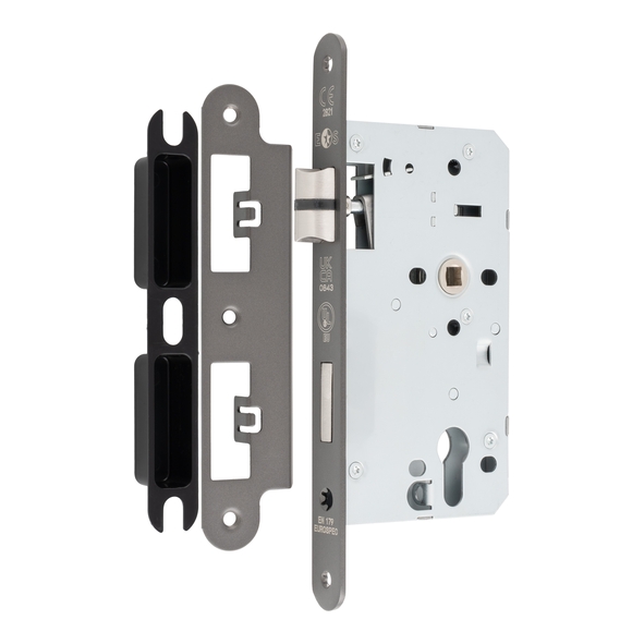 DLX7260ESCMBRZ/R  090mm [060mm]  Matt Bronze  Radiused  Contract Euro Standard Escape Sashlock Case