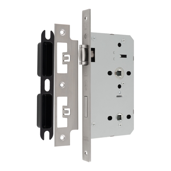 Eurospec Contract DIN Standard Lift To Lock Roller Bolt Bathroom Locks & Accessories