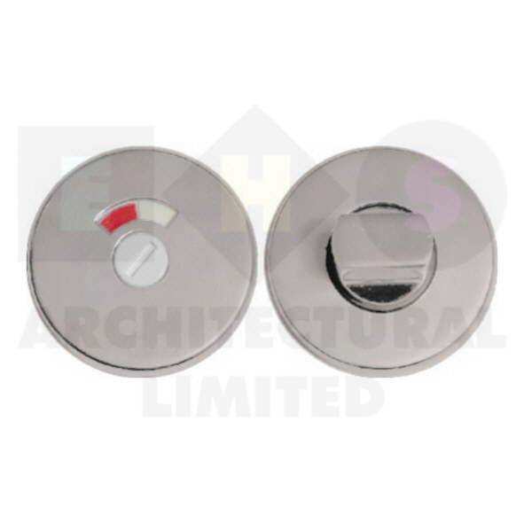 EST6005PAA • Polished Aluminium • Eurospec Bathroom Turn With Indicator