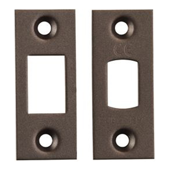 FSF5010MBRZ • Square Forend & Striker • Matt Bronze • For Superior Tubular Mortice Deadbolt