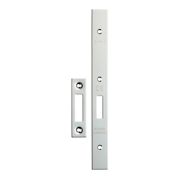 FSF5015BSS • Square Forend & Striker • Polished Stainless • For Architectural Euro Standard Deadlock Case