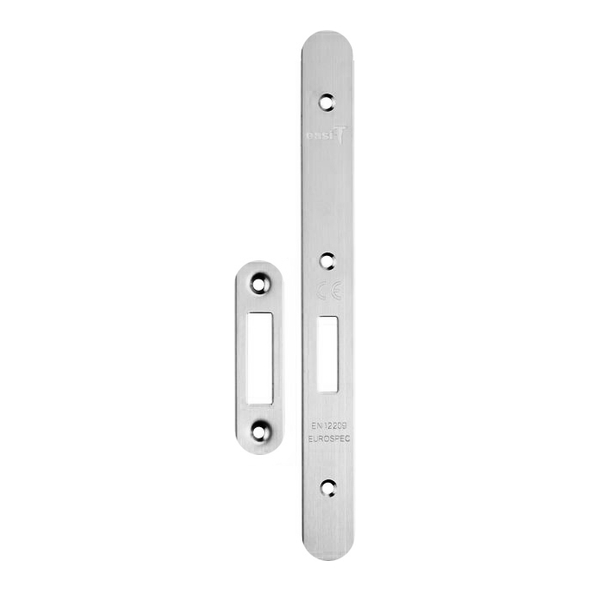 FSF5015SSS/R  Radiused Forend & Striker  Satin Stainless  For Architectural Euro Standard Deadlock Case