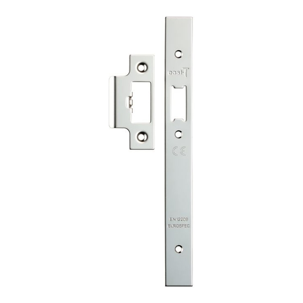 FSF5016BSS • Square Forend & Striker • Polished Stainless • For Architectural Euro Standard Latch