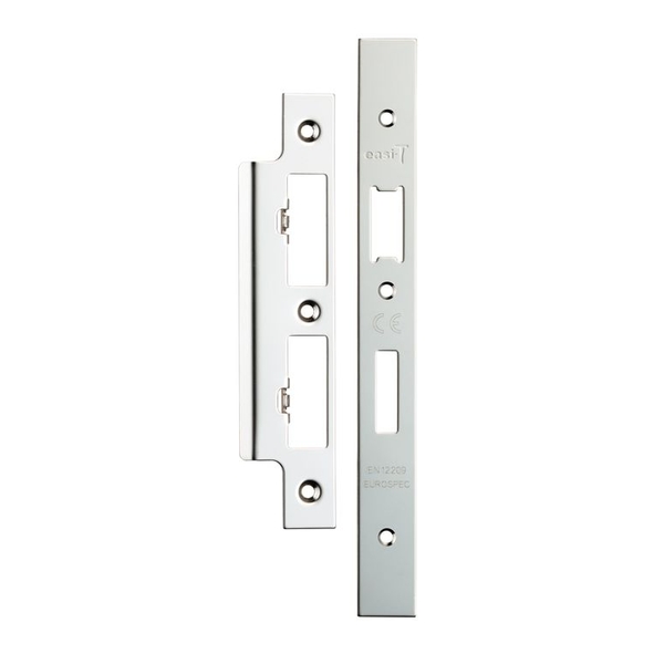 FSF5017BSS • Square Forend & Striker • Polished Stainless • For Architectural Euro Standard Sash & Bath Locks