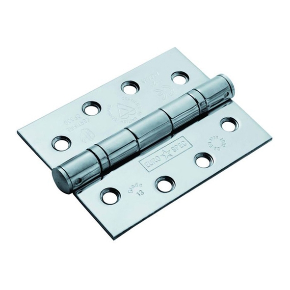 HIN1433P/13BSS • 102 x 076 x 3.0mm • Polished Stainless [120kg] • Ball Bearing Square Corner Stainless Steel Butt Hinges