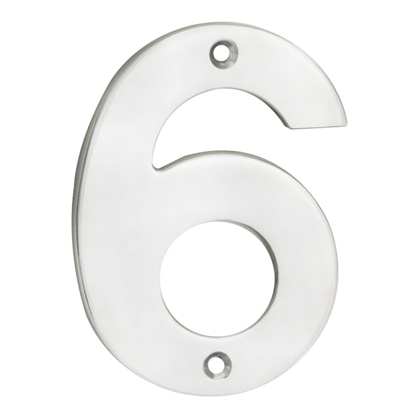 NUM10106/9BSS • 100mm • Polished Stainless • Eurospec Cast Face Fixing Numeral 6/9