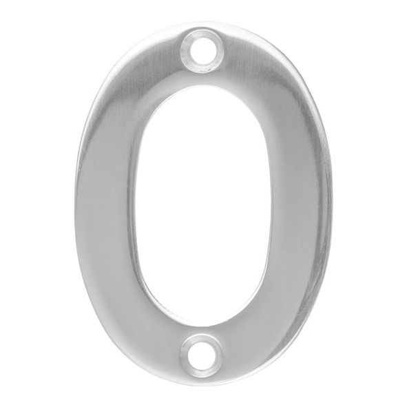NUM10500BSS • 050mm • Polished Stainless • Eurospec Cast Face Fixing Numeral 0