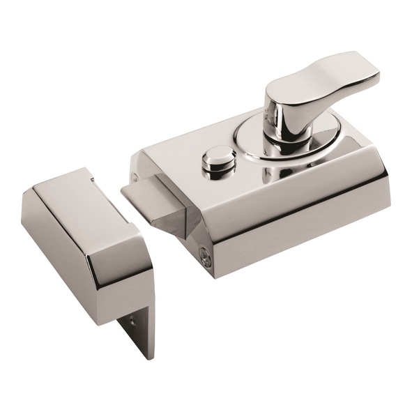 RCN8260PC � 092 x 070mm [060mm] � Polished Chrome � Eurospec Non-Deadlocking Rim Nightlatch