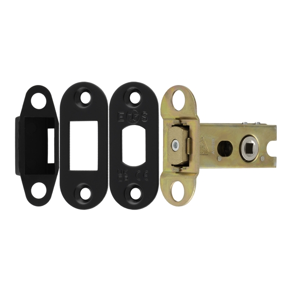 TLD5025MB/R � 066mm [044mm] � 5mm Follower � Matt Black � Superior Radiused Tubular Mortice Deadbolt