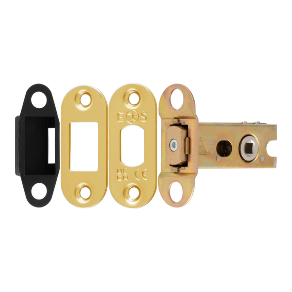 TLD5025PVD/R � 066mm [044mm] � 5mm Follower � PVD Brass � Superior Radiused Tubular Mortice Deadbolt