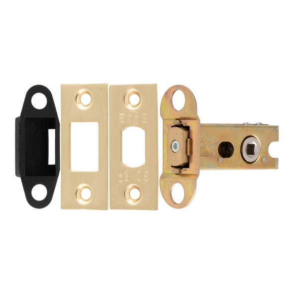 TLD5025SB � 066mm [044mm] � 5mm Follower � Satin Brass � Superior Tubular Mortice Deadbolt