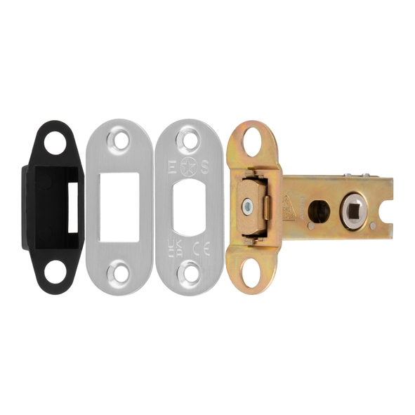 TLD5025SSS/R � 066mm [044mm] � 5mm Follower � Satin Stainless � Superior Radiused Tubular Mortice Deadbolt