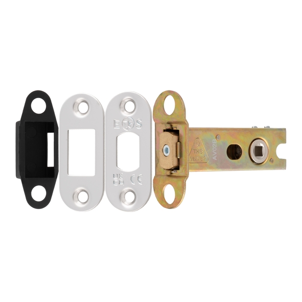 TLD5030BSS/R � 078mm [057mm] � 5mm Follower � Polished Stainless � Superior Radiused Tubular Mortice Deadbolt