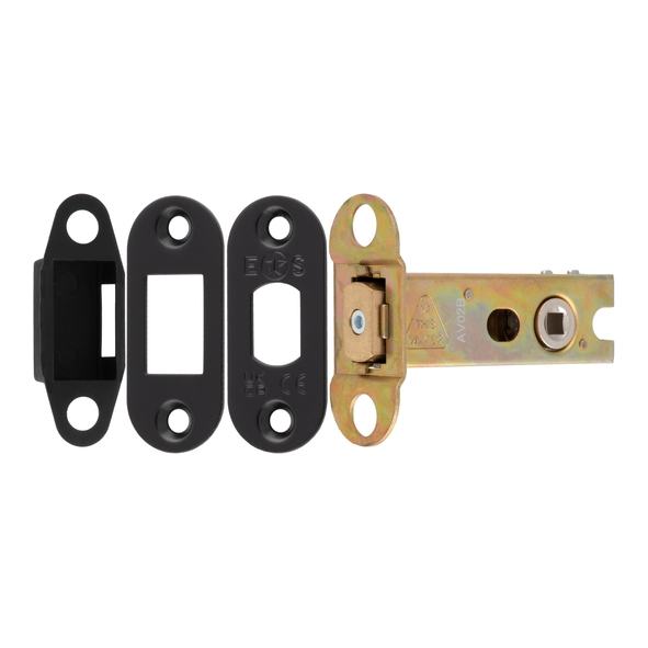 TLD5030MB/R � 078mm [057mm] � 5mm Follower � Matt Black � Superior Radiused Tubular Mortice Deadbolt