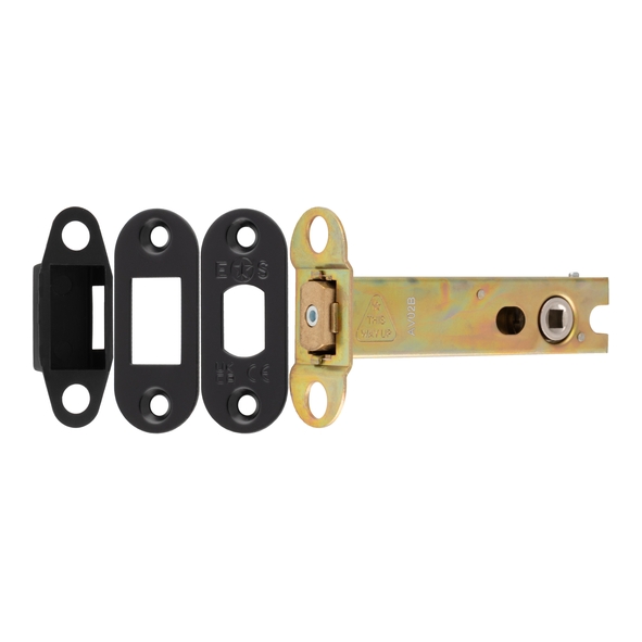 TLD5040MB/R � 103mm [082mm] � 5mm Follower � Matt Black � Superior Radiused Tubular Mortice Deadbolt