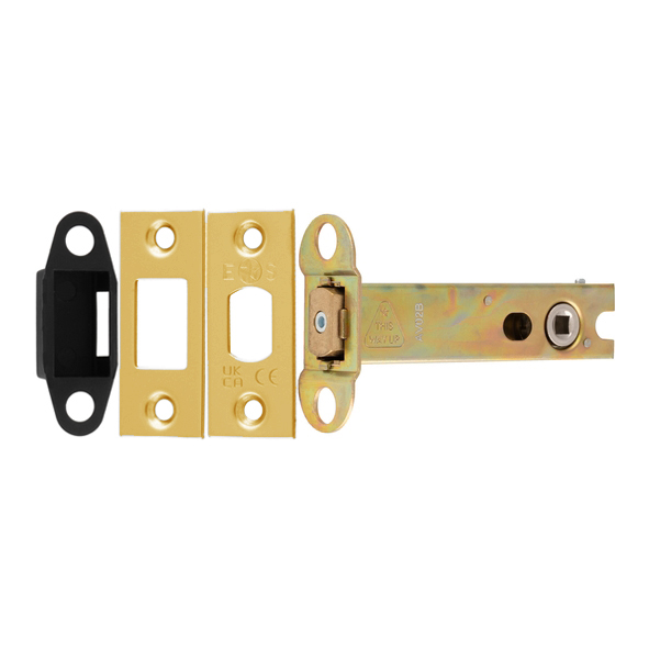 TLD5040PVD � 103mm [082mm] � 5mm Follower � PVD Brass � Superior Tubular Mortice Deadbolt