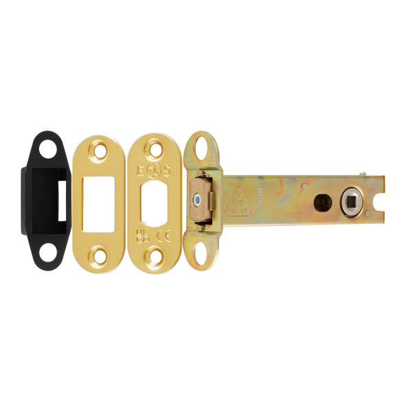 TLD5040PVD/R � 103mm [082mm] � 5mm Follower � PVD Brass � Superior Radiused Tubular Mortice Deadbolt