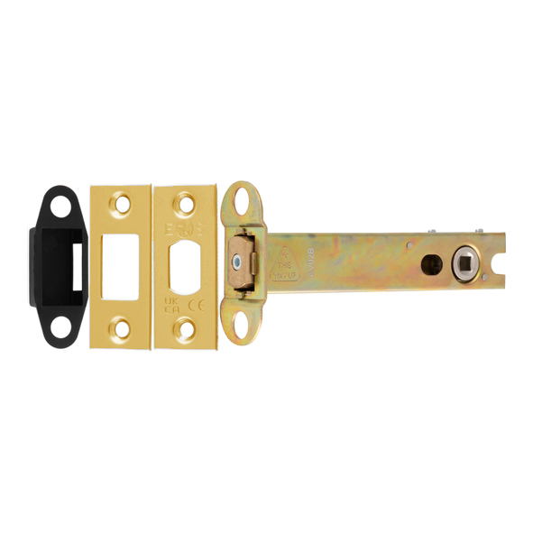 TLD5050PVD � 128mm [108mm] � 5mm Follower � PVD Brass � Superior Tubular Mortice Deadbolt