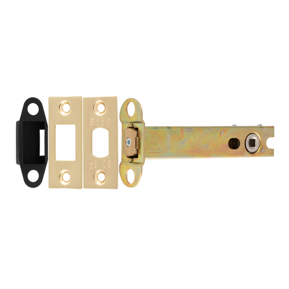 TLD5050SB � 128mm [108mm] � 5mm Follower � Satin Brass � Superior Tubular Mortice Deadbolt