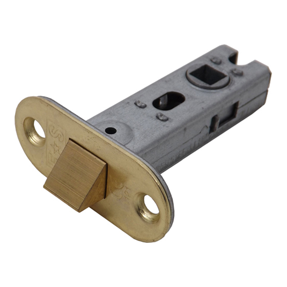 BTL1/R • 065mm [044mm] • Electro Brassed • Economy Tubular Latch With Radiused Forend & Striker