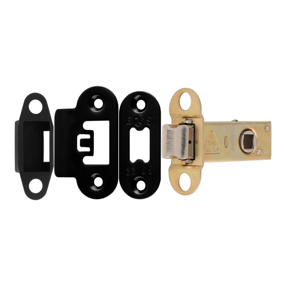 TLS5025MB/R � 066mm [044mm] � Matt Black � Superior Radiused Tubular Latch