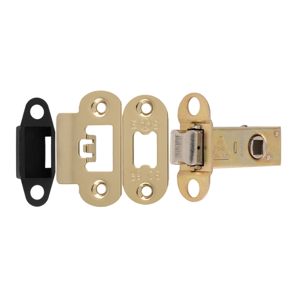 TLS5025PVD/R � 066mm [044mm] � PVD Brass � Superior Radiused Tubular Latch