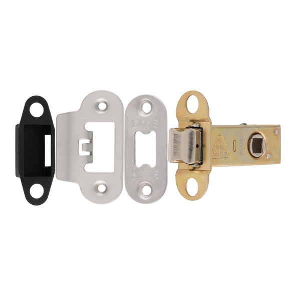 TLS5025SSS/R � 066mm [044mm] � Satin Stainless � Superior Radiused Tubular Latch