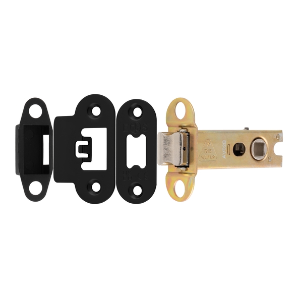 TLS5030MB/R � 078mm [057mm] � Matt Black � Superior Radiused Tubular Latch