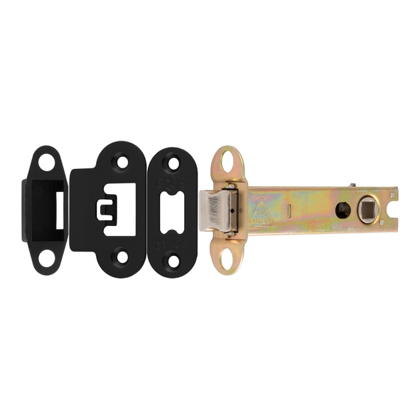 TLS5040MB/R � 103mm [082mm] � Matt Black � Superior Radiused Tubular Latch