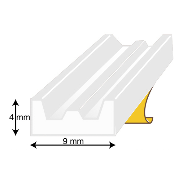 SSE-WH-100 • 1 Metre White • E-Strip Joinery Seal [Min 10 metres]