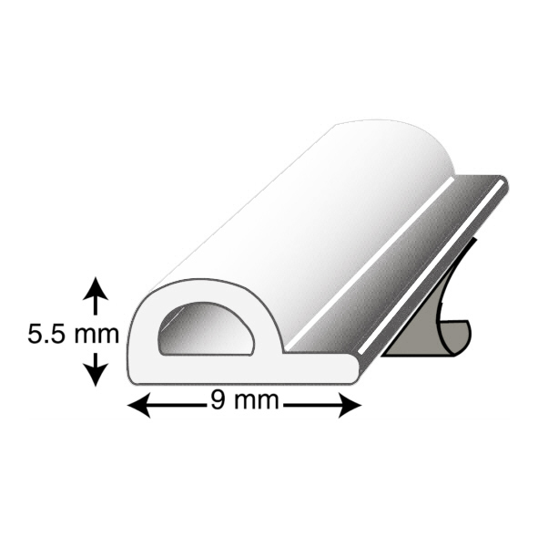 SSP-5-W  White  5 Metre Roll  P-Strip Joinery Seal