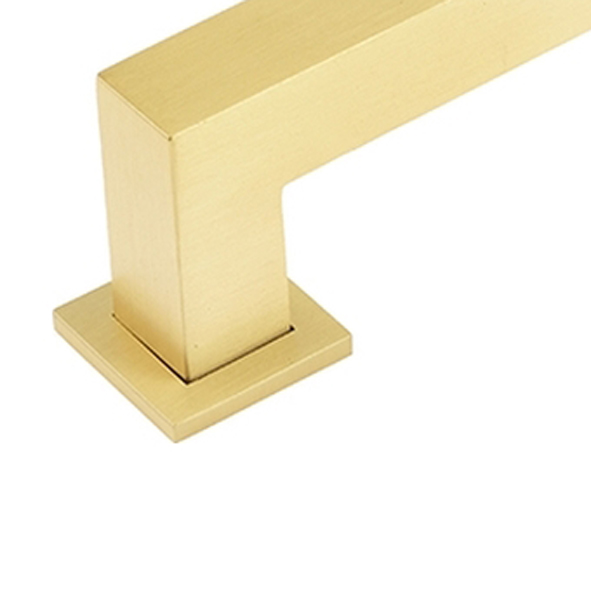 BUR210SB • 096mm c/c • Satin Brass • Burlington Trafalgar Cabinet Pull Handle