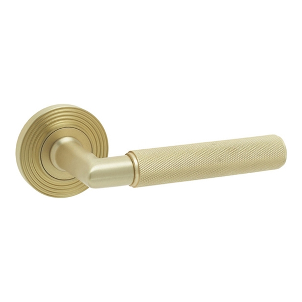 BUR40SB • Satin Brass • Burlington Piccadilly Lever Furniture Without Rose Covers