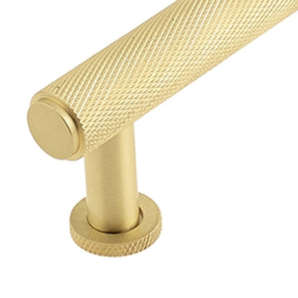 BUR410SB  096mm c/c  Satin Brass  Burlington Piccadilly Cabinet Pull Handle