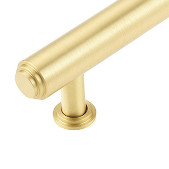 BUR510SB • 096mm c/c • Satin Brass • Burlington Belgrave Cabinet Pull Handle