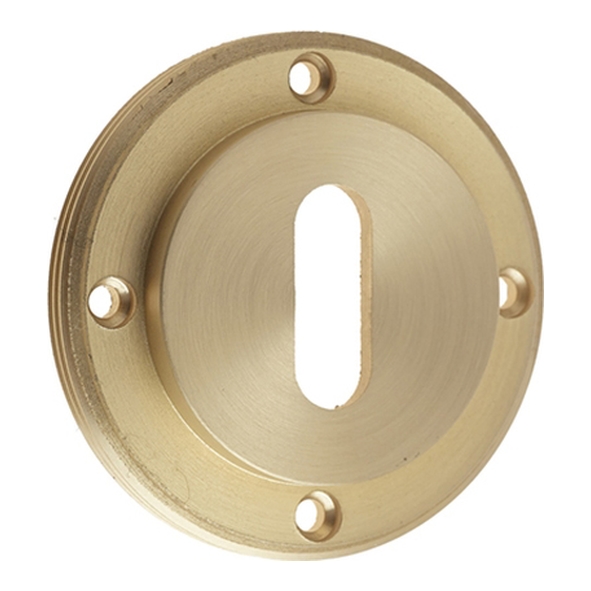 BUR60SB  Satin Brass  Burlington Standard Key Escutcheon Without Rose Cover