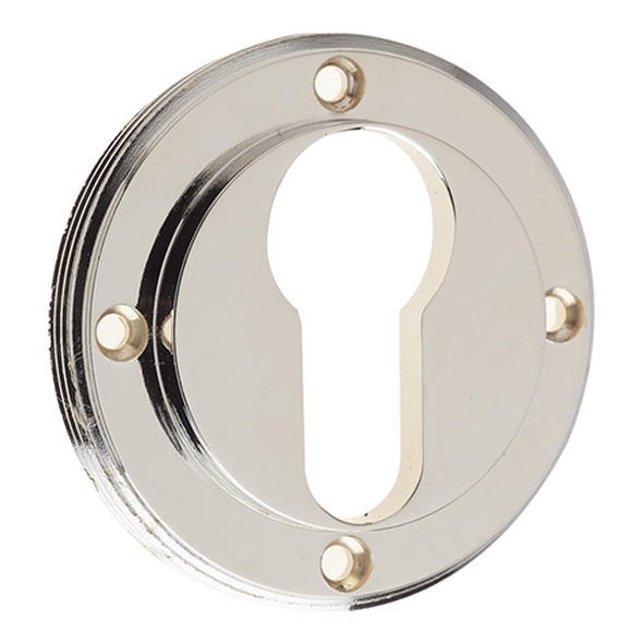 BUR61PN  Polished Nickel  Burlington Euro Cylinder Escutcheon Without Rose Cover