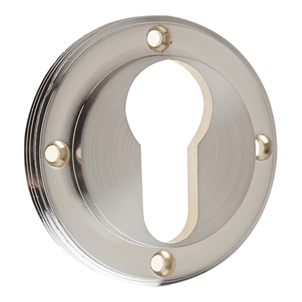 BUR61SN • Satin Nickel • Burlington Euro Cylinder Escutcheon Without Rose Cover