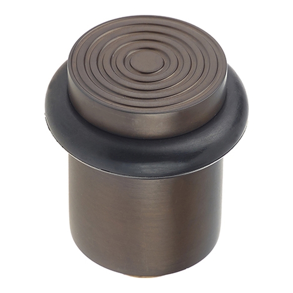 BUR963DB  Dark Bronze  Burlington Ringed Top Floor Pedestal Door Stop