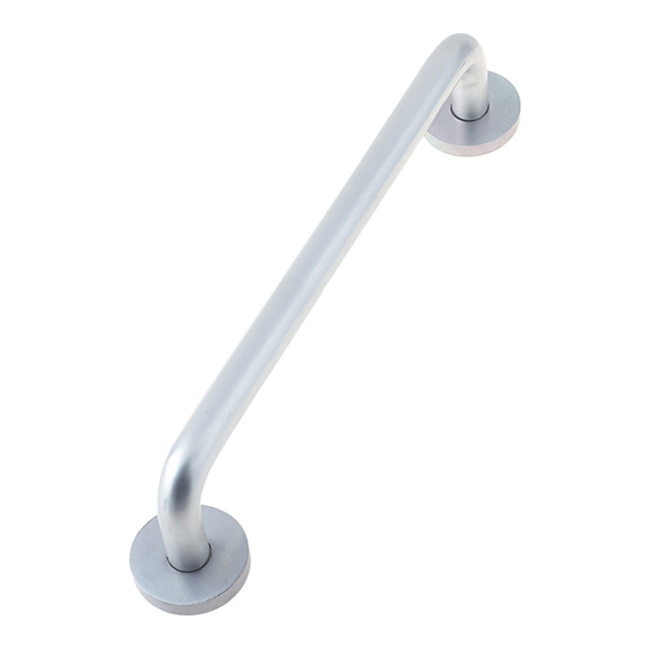 J1057  305mm c/c  Satin  Jedo Contract Aluminium 19mm  Rose Fixing Round Bar Pull Handle