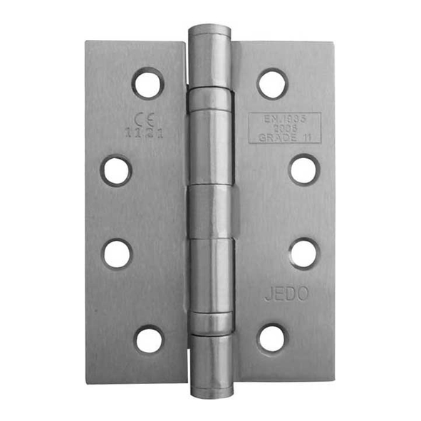 J8500SN • 102 x 076 x 2.7mm • Satin Nickel [80kg] • Strong Ball Bearing Square Corner Steel Butt Hinges